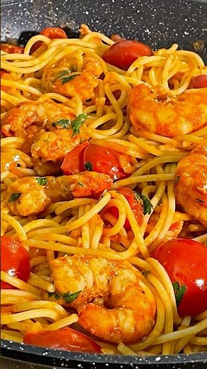 I Can’t Stop Making This Shrimp Pasta… It’s That Good! 🤤🦐 #foodshorts #cooking #pasta