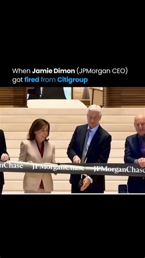 Americachronicle on Instagram: "When Jamie Dimon was fired from Citigroup, he was serving as president and COO and had spent that same day hosting a recruiting event for nearly 100 students in his apartment. Just hours later, he found himself in a boardroom where Citigroup executives informed him they were making organizational changes. The conversation ended with the announcement that he would need to resign-and the press release had already been prepared. Dimon went home and told his children,
