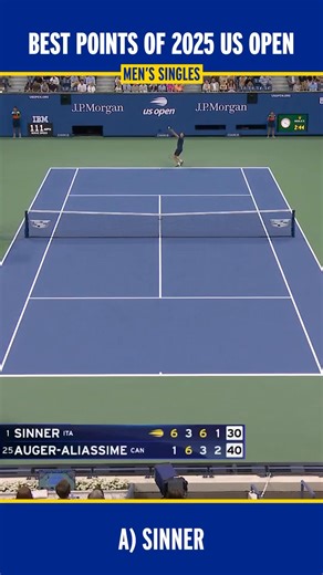 Take your pic at the best men’s point of the 2025 US Open! Like the comments below to cast your vote! | US Open Tennis Championships