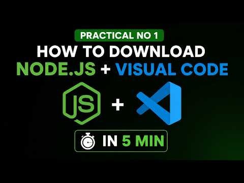 How to Download & Install Node.js + Visual Studio Code in 5 Minutes | Complete Beginner Guide