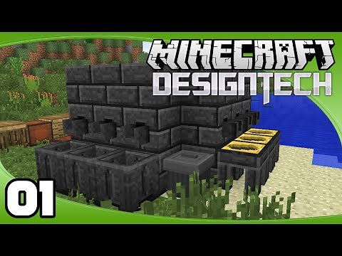 DesignTech - Ep. 1: Basic Tinker's Construct Tools | Minecraft Modded Survival Let's Play