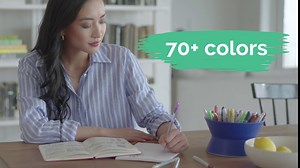 SAKURA 57375 5-Piece Gelly Roll Blister Card Assorted Colors Dark Metallic Gel Ink Pen Set