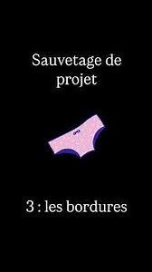 Étape 2 : améliorer les bordures #tricot #laine #crochet #knitting #diy