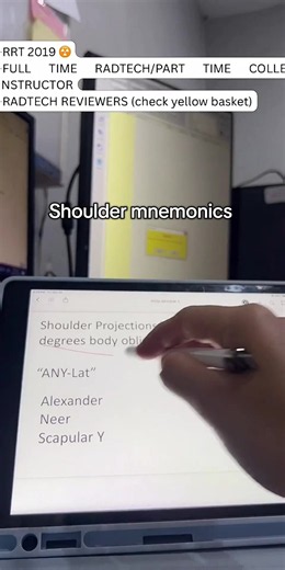 Shoulder mnemonics #radtechstudent #radtechlife #rrt #fyp @MARIANNE JOVELO