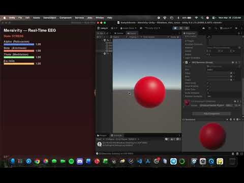 Multimodal Mersivity #3 — Python vs Unity EEG Sonification (Side-by-Side)