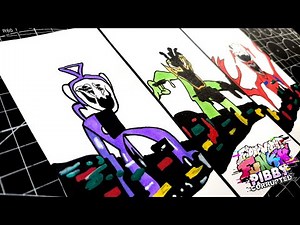 DRAWING Friday Night Funkin' VS Pibby Tubbies | Pibby corrupted x FNF Mod