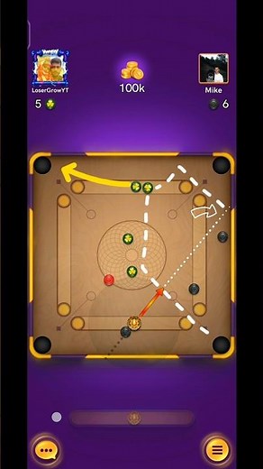 Indirect shoots tricks in carrom pool #carrompool play with You #carromboard #carrom #carromking
