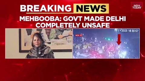 Politics Erupts Over Delhi Blast, PDP Chief Mehbooba Mufti's Controversial Justification