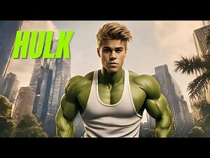 Justin Bieber Body transformation Hulk - Male Muscle growth animation