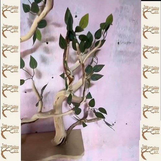 Handcrafted Branch Tree Wall-Mounted Floating Bookshelf Decor