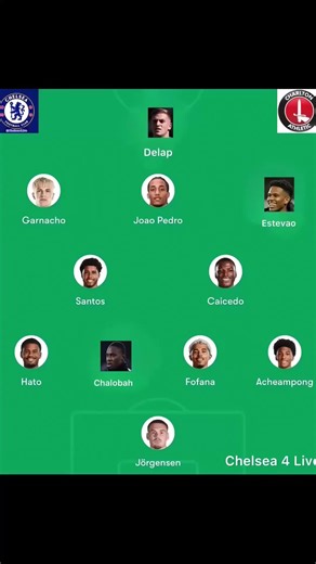 Chelsea vs Charlton FC: Lineup Formation Analysis