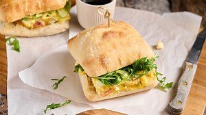 Bacon-Goat Cheese Frittata Sandwich Recipe - Tasting Table