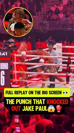 Anthony Joshua KO'd Jake Paul in RD 6🍿 live now on @Netflix