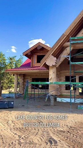 Handcrafted Western Red Cedar Log Home Delivery