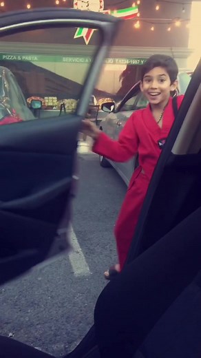 Emotional Moment: Young Man Exits Vehicle