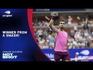 Carlos Alcaraz Hits a Winner off a Smash in the Final | 2025 US Open