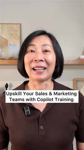 Pam Didner | B2B Marketer, Speaker, and Author on Instagram: "“Our chatbot is Copilot.” …but no one actually uses it 👀 That’s the gap I see everywhere. Sales + marketing teams have Copilot in Microsoft 365—but don’t know how to use it in Excel, PowerPoint, or Loop. ChatGPT is great. But if you run on Microsoft 365, Copilot is where real productivity gains happen. If Copilot isn’t driving ROI, it’s a skills issue—not a tool issue. 👉 Let’s fix it. #MicrosoftCopilot #EnterpriseAI #AIMarketing #Sa
