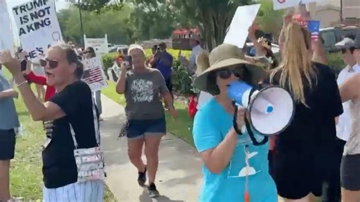 'Hey, hey, ho, ho, Donald Trump has got to go': Jacksonville protesters express themselves