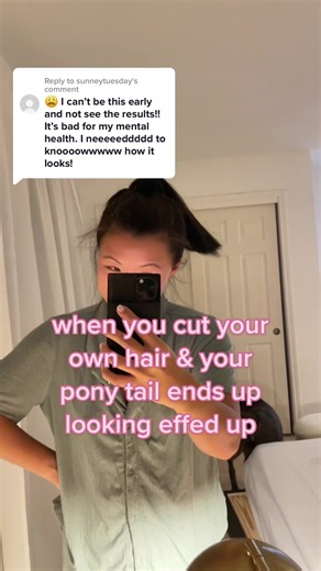 DIY Haircut Fail: Sad Little Ponytail