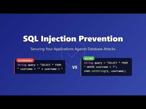 🛡️ SQL Injection Prevention: Protect Your Database from Attacks!