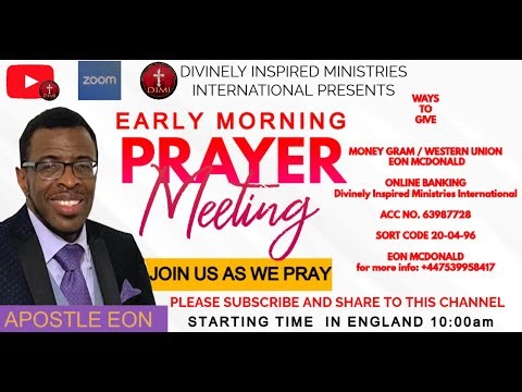 EARLY MORNING PRAYER SESSION 16/09/2025