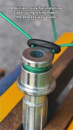 Seal Installation Trick Using String #DIY plumbing trick #trending #shorts
