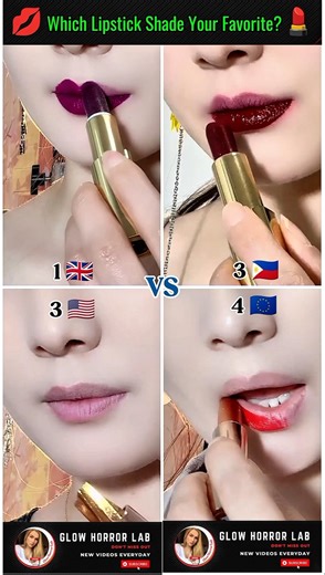 💋 Pick Your Lipstick Vibe 💄 Nude vs Red #lipstick #makeup #beautyshorts #glowhorrorlab #shorts #uk