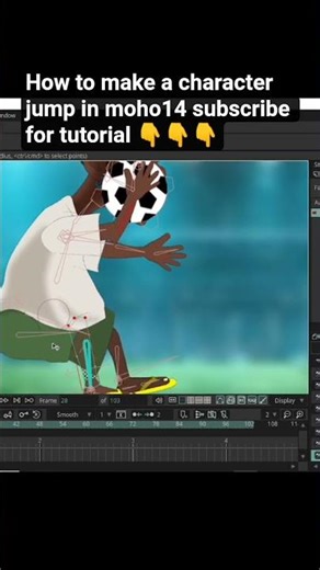 Moho 14 make a character jump #mohoanimation #animation #tutorial