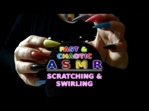 Aggressive ASMR | Hypnotic Microphone Scratching & Fast Cover Swirling | Rhythmic & Chaotic