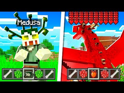 NOVA MEDUSA, DRAGÕES, FADAS ADICIONADAS NO MINECRAFT !! - ICE AND FIRE DRAGON MOD UPDATE