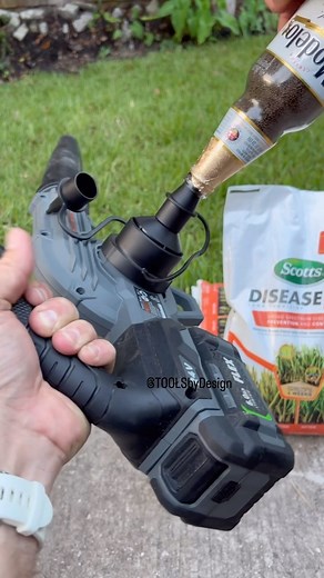Let the weed & feed fly! It's Spring treatment time! #spring #yardwork #lawn #landscaping #modelotime #itworks #blower #powertools #dadlife #fertilizer | TOOLS by Design