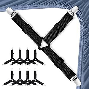 Bed Sheet Holder Straps, 8pcs Bed Sheet Clips