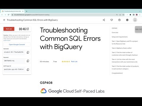 Troubleshooting Common SQL Errors with BigQuery || #qwiklabs || #gsp408 || [With Explanation🗣️]