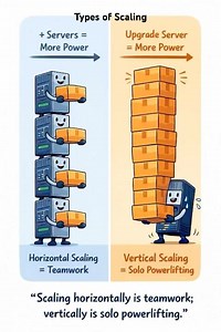 Scaling explained in 5 seconds | #scaling #systemdesign #tech