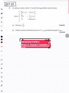 PSPM 2 Revision: Topic 8 - Random Variables Explained