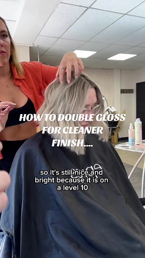 How to Double Gloss for a Clean Silver Tone on Blonde