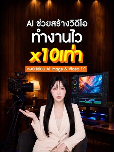 AI ช่วยสร้างวิดีโอ ทำงานไว x10เท่า