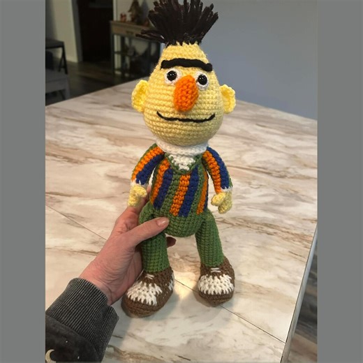Bert Crochet Pattern, Amigurumi, Doll, Sesame Street Character - Etsy