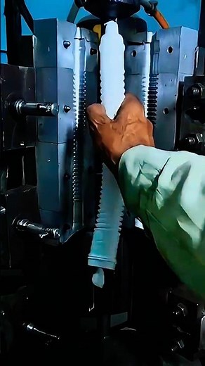 Insanely Fast Mold Press! How Plastic Drainage Pipes Are Made in Seconds 🔥🏭