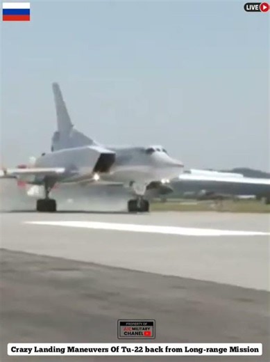 Crazy Landing Maneuvers Of Tu-22 At Close #shortvideo #shortsfeed
