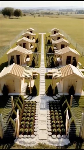 We built 10 hobby houses on this empty plot of land!#garden #hobby #house #building #transformation