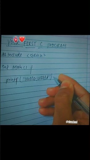 How To Print Hello World In C Programming | First Program In C #coding #shorts