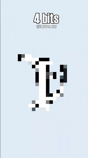 White Toothless Dancing Meme 64 bits 32 bits 16 bits 8 bits 4 bits 2 bits 1 bit 1/2 bit 1/4 bit