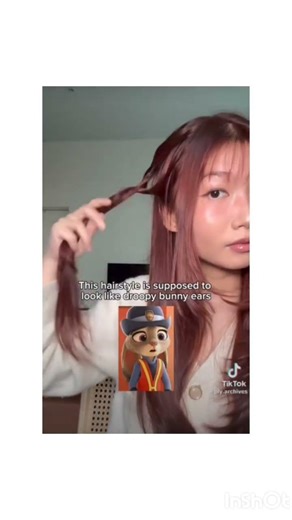 Wonyoung inspired bunny hair = instant glow up 🐰🎀✨ #cutehairstyle #@IVEstarship #bangbang #viral