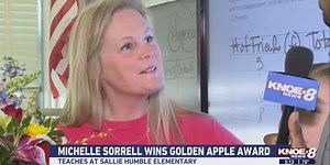 Michelle Sorrell wins Golden Apple Award