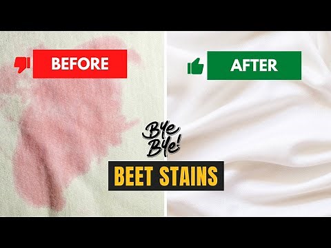 Quick & Easy Guide Removing Stubborn Beetroot Stains from Clothes! Laundry Hacks You Need to Know!