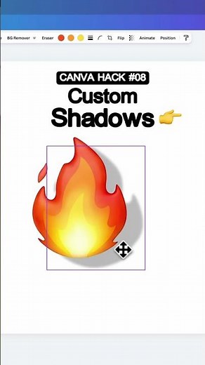 Shadows like a PRO on Canva in 32 seconds 🔥 #canva #student