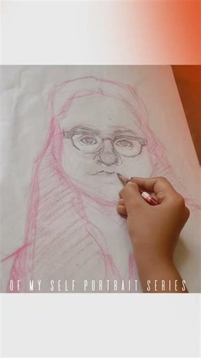 Self Portrait Day 1 | How to Start Drawing Yourself | Artist Practice