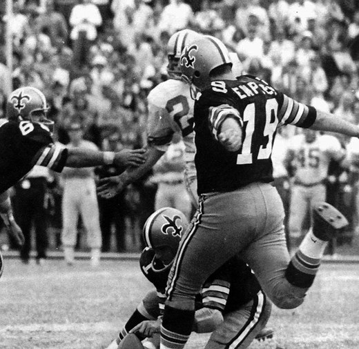 111K views · 4.6K reactions | Tom Dempsey's historic 63-yard FG, on half a foot, Nov. 8, 1970 | New Orleans Saints | Facebook