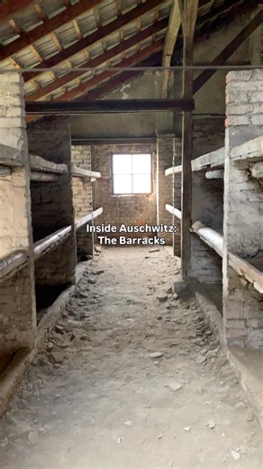 2.2M views · 40K reactions | A rare look inside one of the preserved prisoner barracks at Auschwitz II-Birkenau. #Auschwitz | World War II History | Facebook
